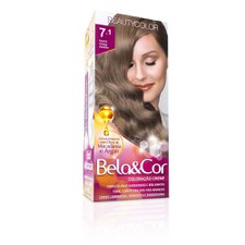 Kit Coloração Bela&Cor 7.1 Louro Cinza Médio - BeautyColor