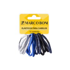 Kit Colors Com 12 Elásticos para Cabelo Ref 8209 - Marco Boni