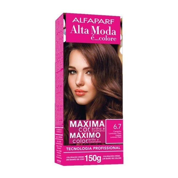 Coloração Alta Moda 67 Castanho Luminoso Claro - Alfaparf