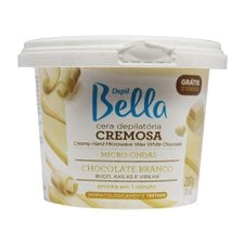 Cera Micro-ondas Cremosa Chocolate Branco 200g - Depil Bella