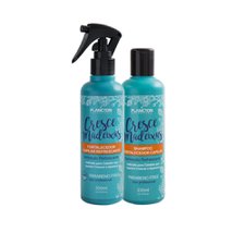 Kit (Shampoo 250ml + Fortalecedor 250ml) Cresce Madeixas - Plancton