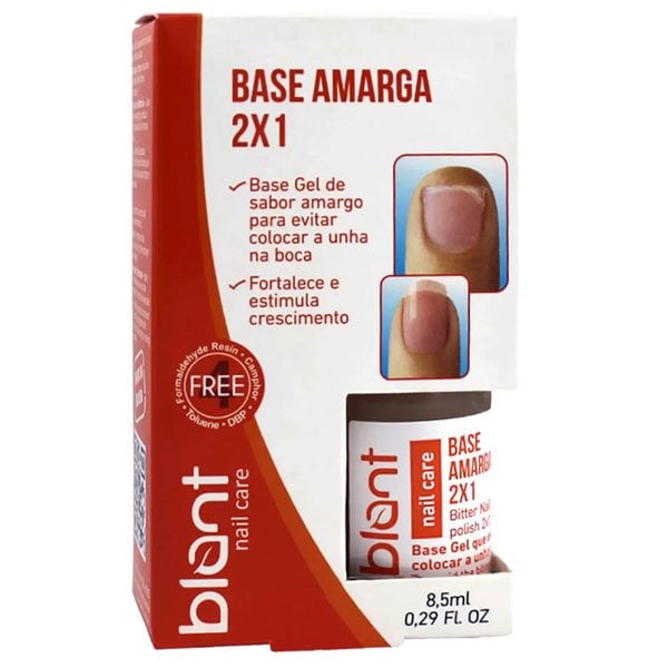 Base amarga para unhas 2 em 1 8,5ml 4 Free - Blant