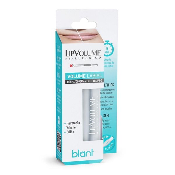 Gloss Lip Volume Hialurônico Incolor 4ml - Blant
