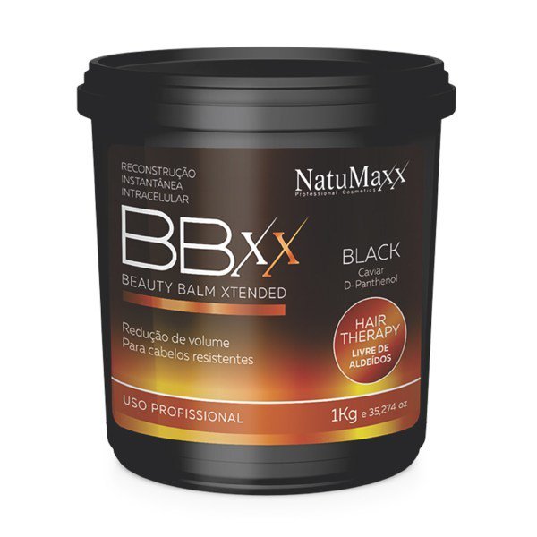 Beauty Balm Xtended Black 1kg - Natumaxx