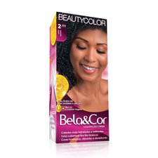 Coloração Bela&Cor 2.11 Preto Azulado - BeautyColor
