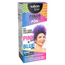 Kit Tonalizante Color Express Fun Mix Hair Pink Show + Blue Rock - Salon Line