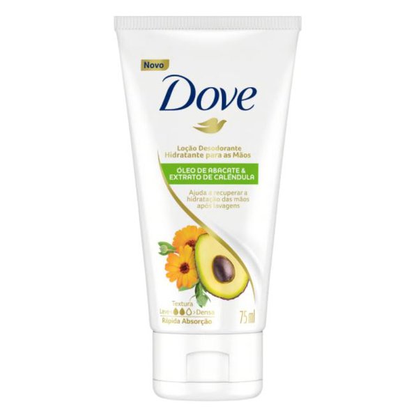Loção Desodorante Hidratante para Mãos Com Óleo de Abacate e Extrato de Calêndula 75ml - Dove