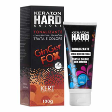 Tonalizante Keraton Hard Colors sem Amônia Trata e Colore Ginger Fox 100g - Kert