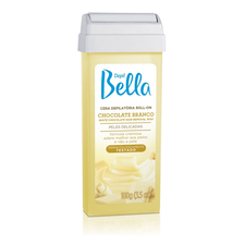 Cera Depilatória Roll-On Chocolate Branco 100g - Depil Bella