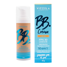 Base BB Cream 10 em 1 FPS 30 Cor 04 - Vizzela