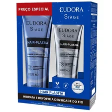 Kit Siàge Hair Plastia Shampoo 250ml + Condicionador 200ml - Eudora