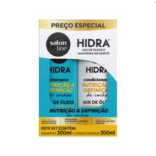 HIDRA KIT SH+COND 300ML NUTR E DEFIN- SALON LINE