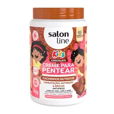 Creme Para Pentear Chocolate Kids Cachinhos Nutridos 1Kg - Salon Line
