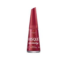 Esmalte Risqué & Chilli Beans Para Te Vermelhor Metálico 8ml