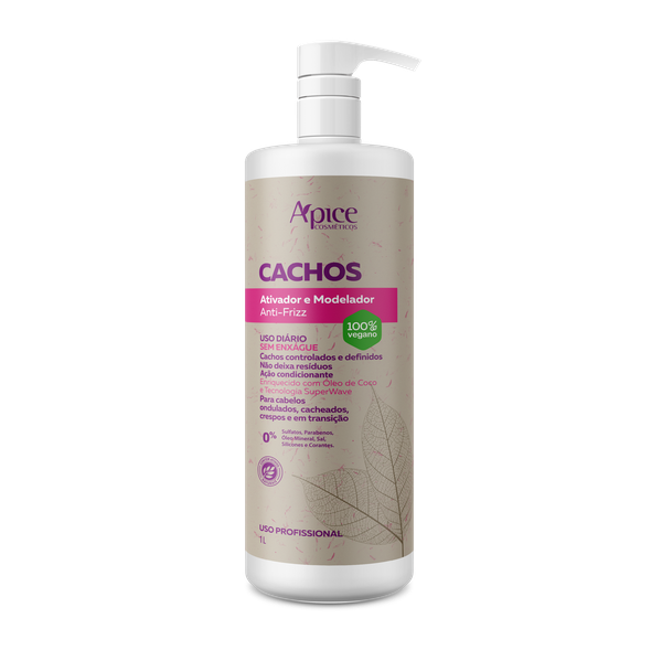 Ativador e Modelador Anti-Frizz Cachos 1000 ml - Apice