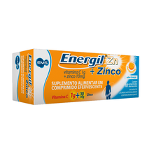 Energil Zn + Zinco + Vitamina C 10 Comprimidos Efervescentes