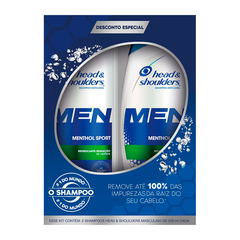 Shampoo Head&Shoulders Men Menthol Sport 200ml 2 Unidades