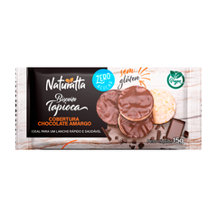Biscoito de Tapioca Naturatta Cobertura Chocolate Amargo 15g