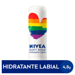 Hidratante Labial Nivea Lip Care Orgulho Soft Rosé 4,8g