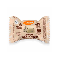 Bombom Flormel Zero Açúcar Cookies N'Cream 15g