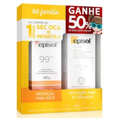 Protetor Solar Episol Sec OC FPS99 60g + Protetor Infantil FPS70 100g