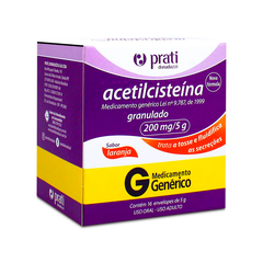 Acetilcisteína 200mg/g Prati-Donaduzzi 16 Envelopes de 5g Cada
