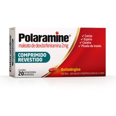 Antialérgico Polaramine 2mg 20 Comprimidos