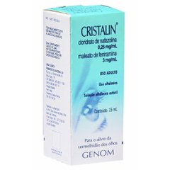Cristalin solução oftálmica estéril frasco com 15ml