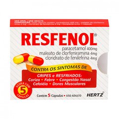 Resfenol 5 cápsulas em gel