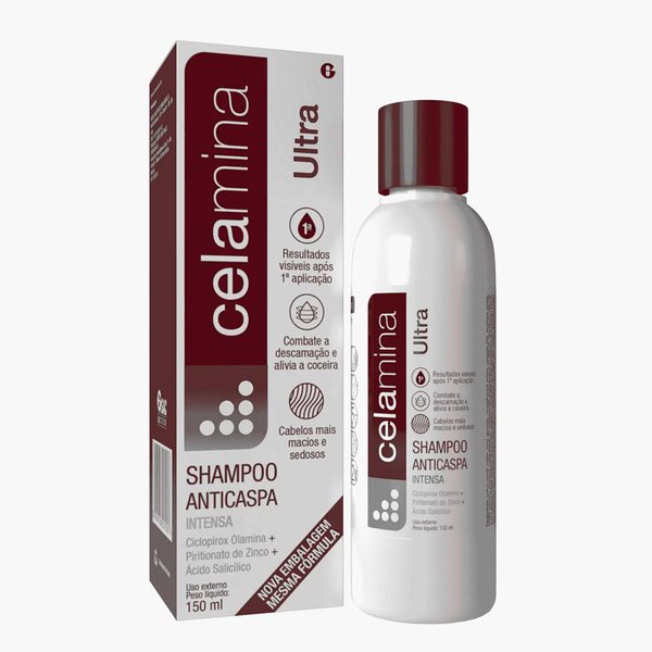 Celamina Ultra shampoo frasco com 150ml