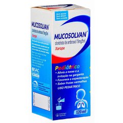 Mucosolvan 15mg/5ml xarope frasco com 120ml pediátrico