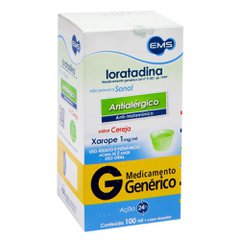 Loratadina - EMS 1mg/ml xarope frasco com 100ml