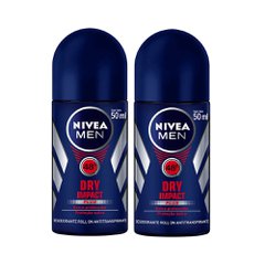 Desodorante Roll-On Nivea For Men Active Dry Impact 2 Unidades - 50ml Cada