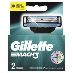 Carga para Aparelho Gillette Mach3 com 2 Unidades