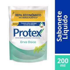 Refil Sabonete Líquido Antibacteriano Protex Erva Doce 200ml