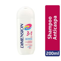 Shampoo Dimension 3 Em 1 Cabelos Normais A Secos 200 Ml