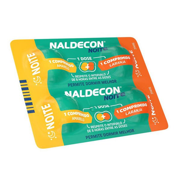 Naldecon Noite 4 Comprimidos | Farmácia Online Drogal