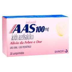 AAS Infantil 100mg caixa com 30 comprimidos infantil