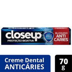 Creme Dental CloseUp Proteção Bioativa Bloqueio Anticáries Menta 70g