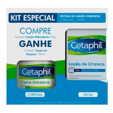 Kit Cetaphil Creme Hidratante 453g + Grátis Loção de Limpeza