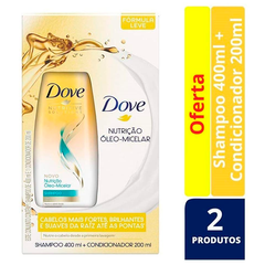 Kit Dove Óleo Micelar  Shampoo 400ml + Condicionador 200ml