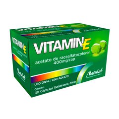 Vitamin E 400mg  Natulab 30 cápsulas