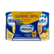 Pack Milnutri 800g com 30% de Desconto na 2ª Unidade