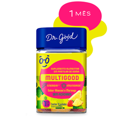Suplemento Alimentar Dr. Good Multigood Abacaxi e Morango 30 Gomas