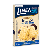 Chocolate Branco Linea Cookies N' Cream Zero Açúcar 30g