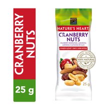 Snack Nature's Heart Cranberry Nuts 25g