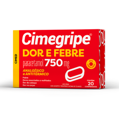 Cimegripe Dor e Febre 750mg 20 Comprimidos