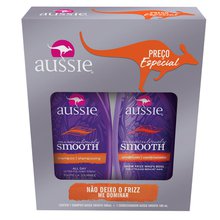 Kit Shampoo Aussie Smooth 360ml + Condicionador 180ml