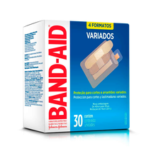 Curativos Band-Aid Formatos Variados 30 Unidades