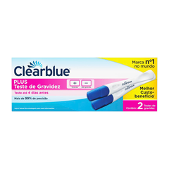 Teste de Gravidez Clearblue Plus 2 Unidades